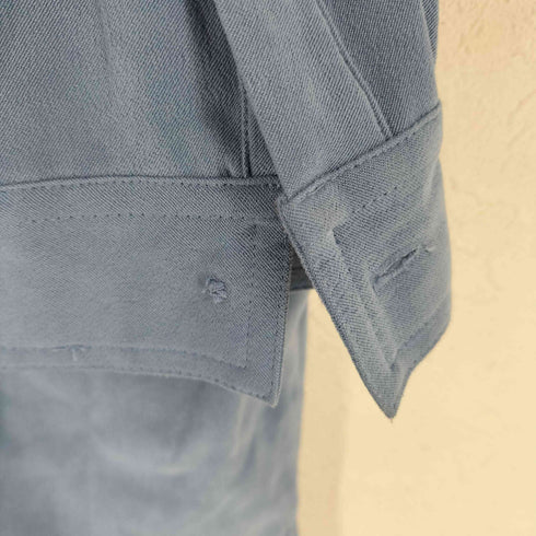 デニムアンドコー Denim&Co フェイクスウェード レギュラーカラーシャツ レディース import:M
