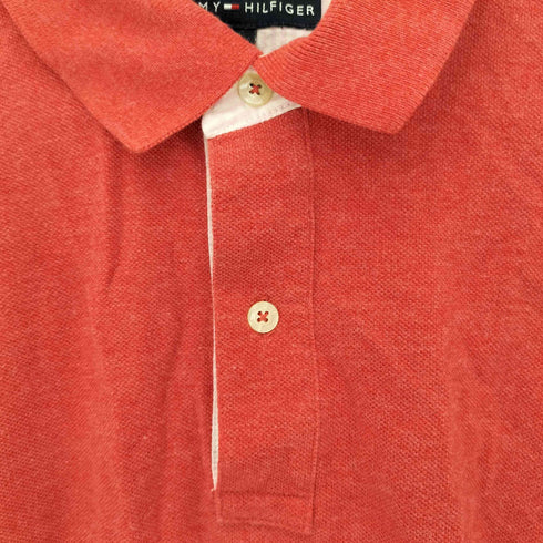 トミーヒルフィガー TOMMY HILFIGER 刺繍ロゴ ポロシャツ メンズ L