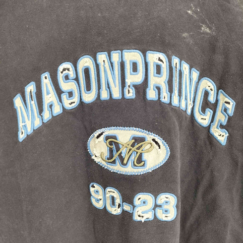 メゾンプリンス mason prince オーバーサイズ カレッジ 刺繍ロゴ Tシャツ 韓国 メンズ 2