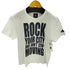 アディダス adidas 袖刺繍 ROCK YOUR CITY フロントプリントクルーネック半袖Tシャツ レディース JPN:M