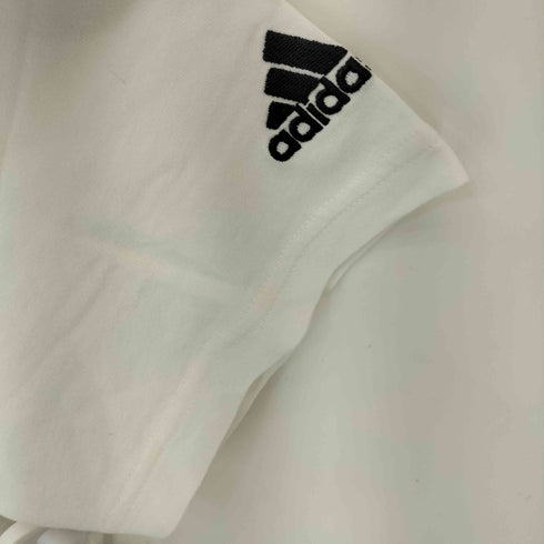 アディダス adidas 袖刺繍 ROCK YOUR CITY フロントプリントクルーネック半袖Tシャツ レディース JPN:M