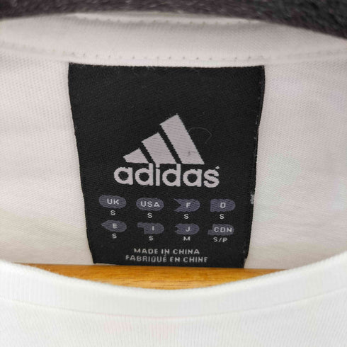 アディダス adidas 袖刺繍 ROCK YOUR CITY フロントプリントクルーネック半袖Tシャツ レディース JPN:M