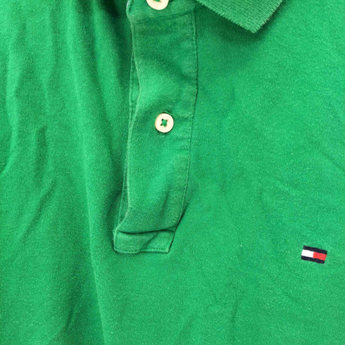 トミーヒルフィガー TOMMY HILFIGER 刺繍ロゴ ポロシャツ メンズ L