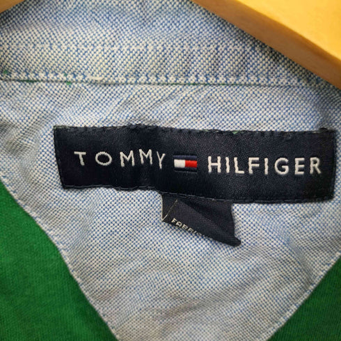トミーヒルフィガー TOMMY HILFIGER 刺繍ロゴ ポロシャツ メンズ L