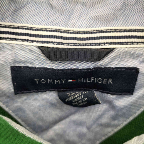 トミーヒルフィガー TOMMY HILFIGER 刺繍ロゴ ポロシャツ メンズ L