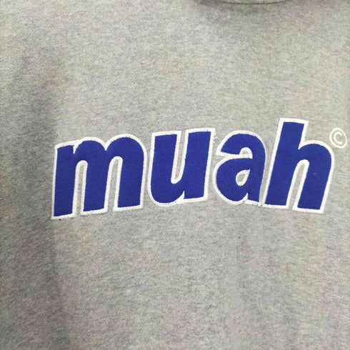 エージェム Agem muahmuah SIGNATURE COMBI LOGO HOODIE シグネチャーコンビ ロゴ プルオーバーパーカー メンズ F