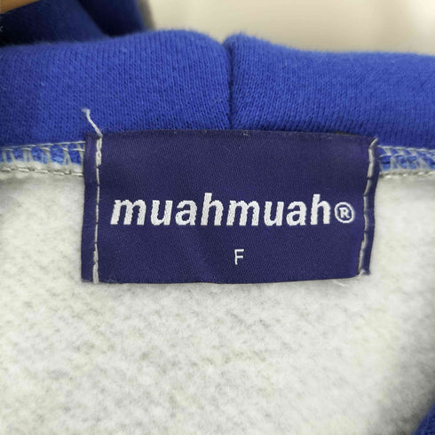 エージェム Agem muahmuah SIGNATURE COMBI LOGO HOODIE シグネチャーコンビ ロゴ プルオーバーパーカー メンズ F