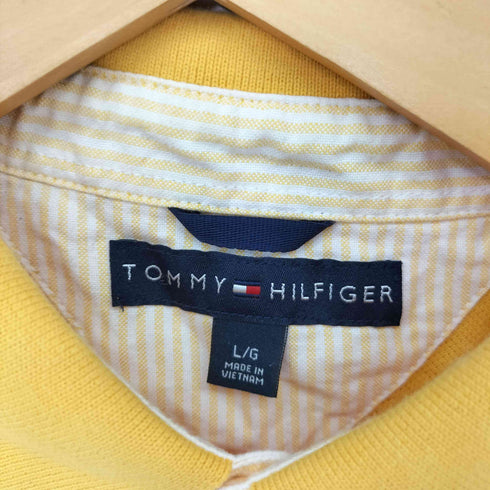 トミーヒルフィガー TOMMY HILFIGER 刺繍ロゴ ポロシャツ メンズ L