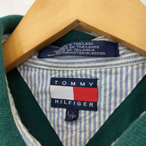 トミーヒルフィガー TOMMY HILFIGER エンブレム刺繍ロゴ ポロシャツ メンズ L