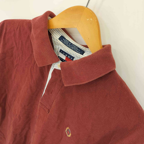 トミーヒルフィガー TOMMY HILFIGER エンブレム刺繍ロゴ ポロシャツ メンズ L