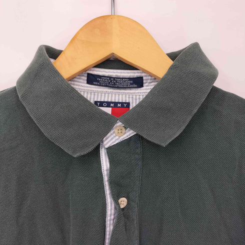 トミーヒルフィガー TOMMY HILFIGER エンブレム刺繍ロゴ ポロシャツ メンズ L