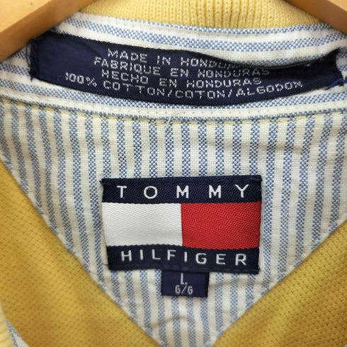 トミーヒルフィガー TOMMY HILFIGER エンブレム刺繍ロゴ ポロシャツ メンズ import:L
