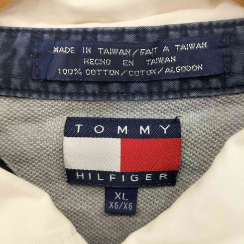 トミーヒルフィガー TOMMY HILFIGER エンブレムロゴ ロングスリーブ ラガーシャツ メンズ XL