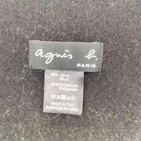 アニエスベー agnes b. PARIS タータンチェック ウール マフラー レディース