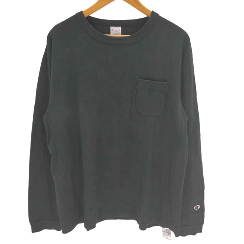 チャンピオン Champion T1011 ポケット付き ロングスリーブ Tシャツ メンズ import:L