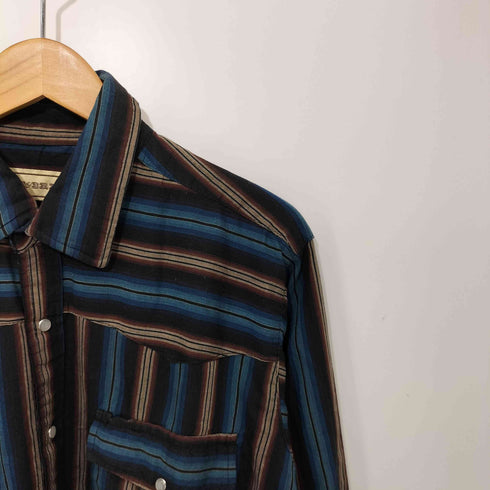 BIT BRIDLE ストライプ L/S ウエスタン シャツ メンズ import:L