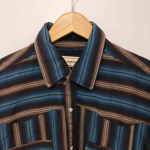BIT BRIDLE ストライプ L/S ウエスタン シャツ メンズ import:L