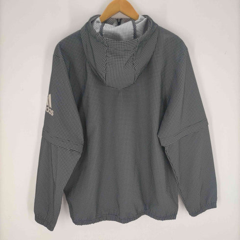 アディダス adidas グラフチェックアノラックパーカー レディース import:M