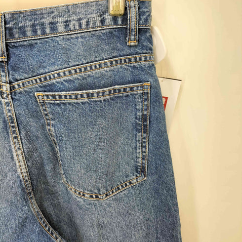 ザラ ZARA TRF ハイウエストクロスオーバーワイドレッグジーンズ 変形 ジップ デニム パンツ レディース EUR:38