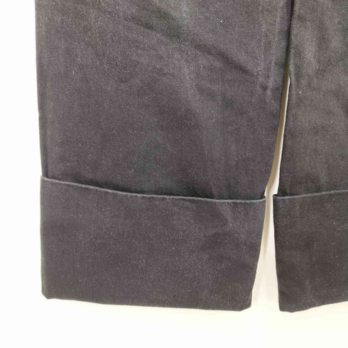 ザラ ZARA ステッチデザイン ロールアップ ワイド デニム パンツ レディース EUR:34