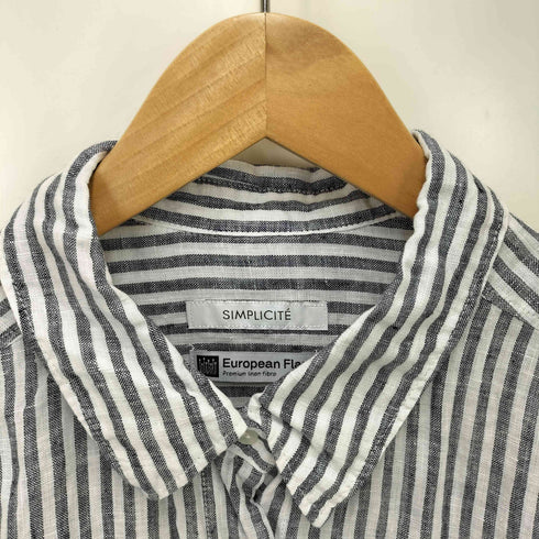 シンプリシテェ SIMPLICITE 24SS フレンチリネン レギュラーシャツ レディース FREE