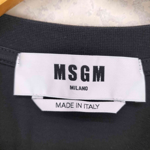 エムエスジーエム MSGM ロゴプリント半袖Tシャツ メンズ XS