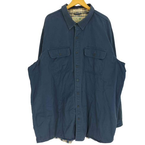 エルエルビーン L.L.Bean TRADITIONAL FIT 裏地タータンチェック コットン シャツ ジャケット メンズ import:XXL