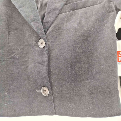 ザラ ZARA ベルベット 短丈 テーラードジャケット レディース import:S