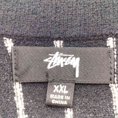ステューシー Stussy 23AW LIGHT WEGHT L/S ZIP POLO ジップアップ ニット ポロ メンズ import:XXL