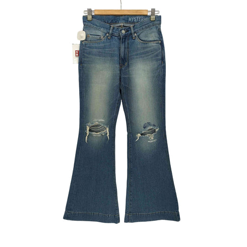 ヒステリックグラマー HYSTERIC GLAMOUR ローライズフレアデニムパンツ レディース US:26-27