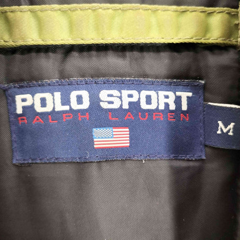 ポロスポーツラルフローレン POLO SPORT RALPH LAUREN ロゴ 刺繍 中綿 フライト ジャケット MA-1 メンズ import:M