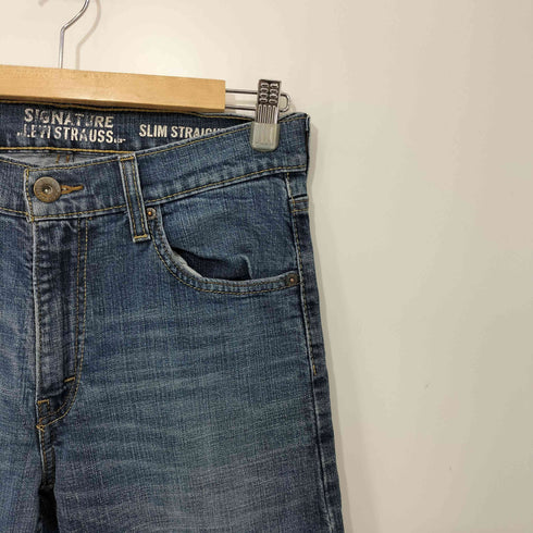 リーバイス Levis ボタン裏4197刻印 SIGNATURE SLIM STRAIGHT ジップフライデニムパンツ メンズ w30L32