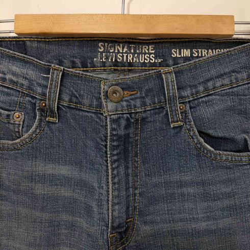 リーバイス Levis ボタン裏4197刻印 SIGNATURE SLIM STRAIGHT ジップフライデニムパンツ メンズ w30L32