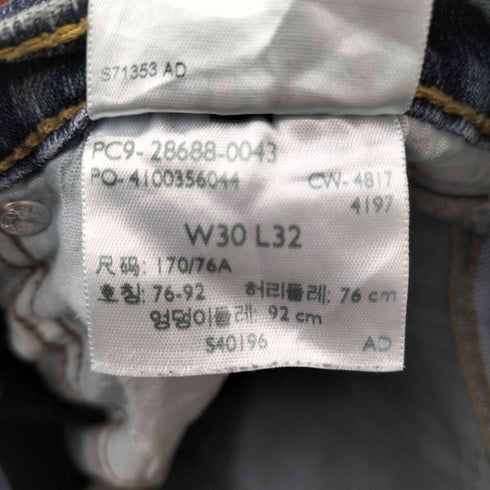 リーバイス Levis ボタン裏4197刻印 SIGNATURE SLIM STRAIGHT ジップフライデニムパンツ メンズ w30L32