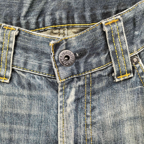 リーバイス Levis ボタン裏4016 506 ダメージ加工 デニム ストレート パンツ メンズ W36 L32