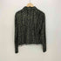 CarolAndeson レオパード ビーズフリンジ レーヨン混 L/S シャツ ブラウス レディース