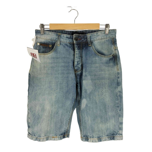 ロカウェア Rocawear BAGGY SHORT FIT 刺繍 デニム ショート パンツ ショーツ メンズ W30