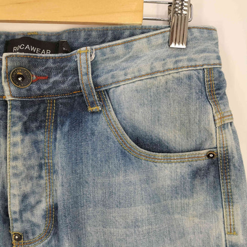 ロカウェア Rocawear BAGGY SHORT FIT 刺繍 デニム ショート パンツ ショーツ メンズ W30