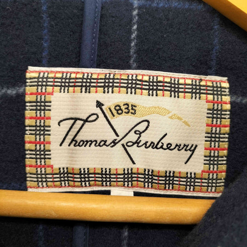 トーマスバーバリー Thomas Burberry ウールダッフルコート レディース M