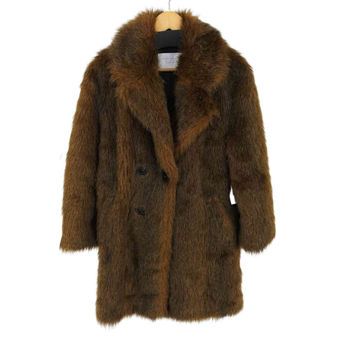 ザラ ZARA フェイクファーコート レディース import:M