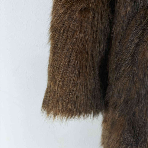 ザラ ZARA フェイクファーコート レディース import:M
