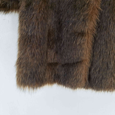 ザラ ZARA フェイクファーコート レディース import:M