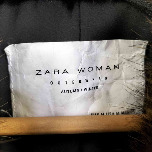 ザラ ZARA フェイクファーコート レディース import:M