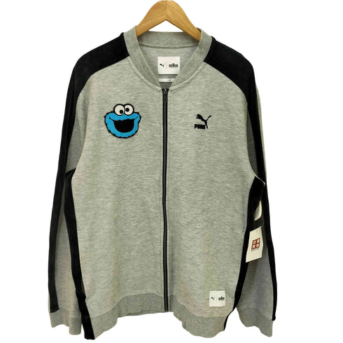 プーマ PUMA キャラクター コラボ ベロアライン ジップアップ スウェット スタジャン メンズ import:L