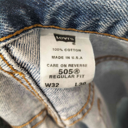 リーバイス Levis 00S 03年製 505 USA製 ボタン裏554刻印 REGULAR FIT ジップフライデニムパンツ メンズ W32L30