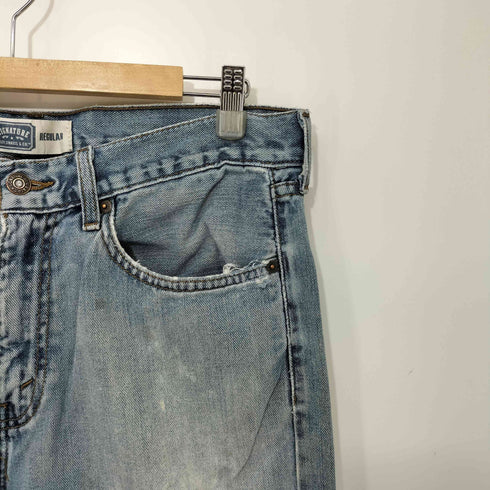 リーバイス Levis ボタン裏3455刻印 SIGNATURE REGULAR ジップフライデニムパンツ メンズ W32L32