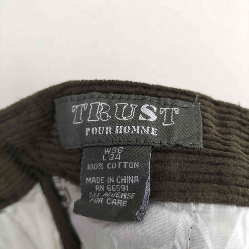 TRUST POUR HOMME 2タック コーデュロイパンツ メンズ 36inch