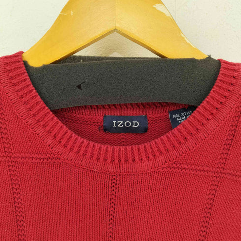 アイゾッド IZOD エンブレム刺繍 コットンニット メンズ import:XL