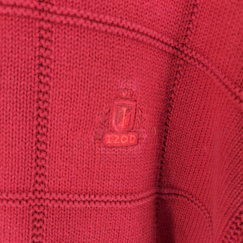 アイゾッド IZOD エンブレム刺繍 コットンニット メンズ import:XL