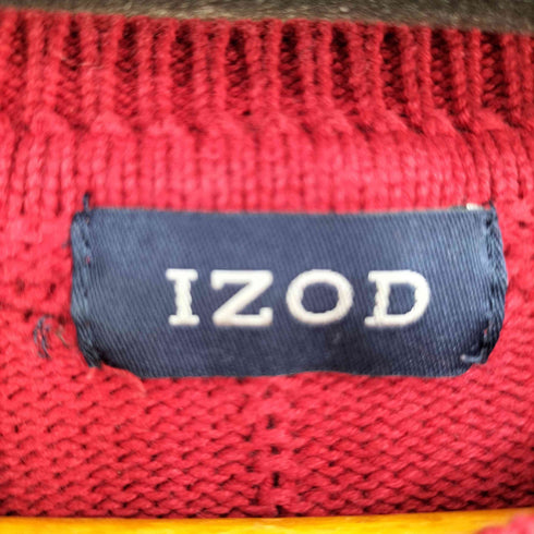 アイゾッド IZOD エンブレム刺繍 コットンニット メンズ import:XL